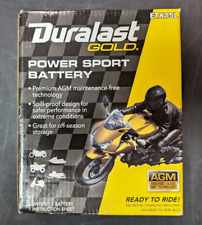 Duralast Gold Agm Etx15l Power Sports Battery Brand New