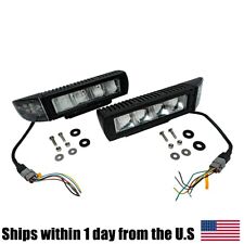 Universal Heated Led Snow Plow Lights For Buyers 1312100 With Cut Splice Wires