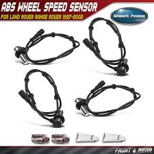 4x New Front Rear Abs Wheel Speed Sensor For Land Rover Range Rover 1997-2002