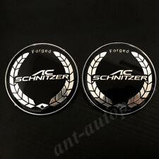 2pcs 82mm Ac Schnitzer Logo Car Hood Trunk Rear Emblem Badge Decal Sticker