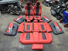 Bmw 21-24 G80 M3 Sedan Front Carbon Bucket Seats Fiona Red Leather Powered