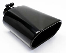 Exhaust Tip 5.50 Outlet 9.0 Long 2.25 Inlet Rolled Oval Angle W55009-225-rs-b