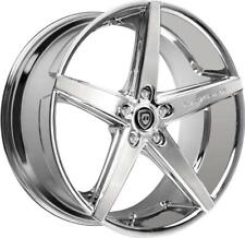 22 Inch 22x9 Lexani R4 Chrome Wheels Rims 5x4.5 5x114.3 40
