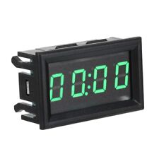 Car Led Electronic Digital Luminous Watch Clock Accessory Decoration Green