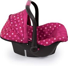 Baby Doll Car Seat - Deluxe With Canopy Pink Polka Dots - Perfect Kids Gift ...