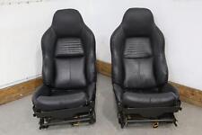 94-96 Chevy C4 Corvette Front Lhrh Leather Seat Set Black Oem Power Tested