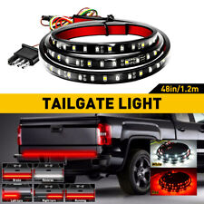 48 6 Modes Led Car Truck Tailgate 3 Row Bar Strip Brake Turn Signal Tail Light