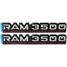 94-02 Dodge Ram 3500 Cummins Turbo Diesel Mopar Nameplate Fender 55295314a Set