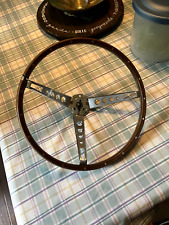 1965-1966 Ford Mustang Deluxe Wood Steering Wheel Original Woodgrain Style