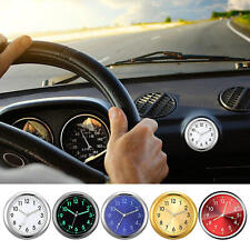 1pc Glowing Car Dashboard Clock Mini Tiny Small Analog Clock Watch For Vehicle
