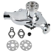 Chrome Short Water Pump High Volume Flow For Sbc Small Block Chevy 283 305 350