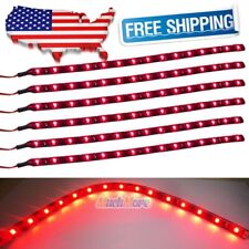 12pc Motorcycle Rgb Led Neon Under Glow Lights Strip 120 Led For Universal Ip65