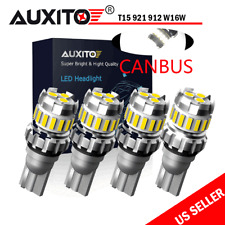4x Auxito Canbus 912 921 T15 W16w White Led Bulb For Car Backup Reverse Light Ea