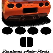 Corvette C5 Smoked Tinted Tail Light Covers Vinyl 1997 Thru 2004