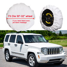 For Jeep Liberty Wrangler Dia 29-32 Tire Pu Spare Wheel Tire Cover Protector