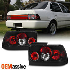Fits 93-97 Toyota Corolla Black Altezza Tail Brake Lights Lamps Pair Leftright