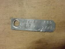 Ford 8 Inch 3.40 Rear End Open Differential Id Tag