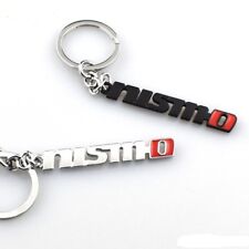 New X2 Nissan Nismo Keyring Keychain Metal Logo Key Chain Ring Black And Chrome
