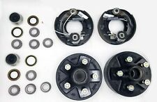 Full Electric Brake Kit For 2000 Snowmobile Trailer Axle 7 Drums 5 Lug