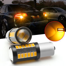 1156 7506 7507 Led Turn Signal Light Lamps Amber 3000k Super Bright Replacement