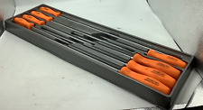 Snap On 8 Piece Orange Long Shaft Screwdriver Set Sddp