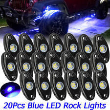 20x Blue Led Rock Lights Underbody Trail Rig Glow Lamp Offroad Suv Pickup Truck