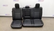 17 Ford F150 Lariat Rear Seat Assembly Black Leather Crew Cab Heated