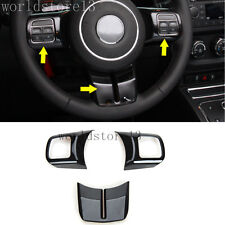 Steering Wheel Cover Trim-black For Jeep Grand Cherokee Wrangler Patriot Compass