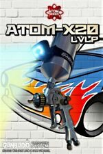 Lvlp Atom X20 Professional Paint Gun Kit Gravity Feed With Free Gunbudd Light