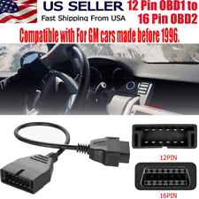 Gm 12 Pin Obd1 To 16 Pin Obd2 Convertor Adapter Cable For Diagnostic Scanner Us