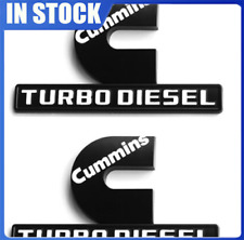 2x Oem 2019 3d Ram 2500 3500 Cummins Turbo Diesel Emblem Badge 68358494aa Black
