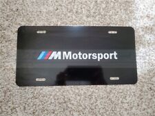 Bmw M Motorsport Plate Metal Novelty Vanity Plate