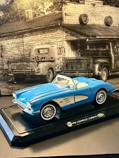 Corvette Chevrolet Blue Convertible 1958 Huge 112 Scale Metal Car Gear Box