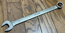 Snap On Tools Usa 1 Sae Combo 14 Long Wrench Large 12-point Offset Combination