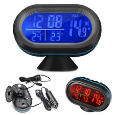 3-in-1 12v Digital Led Alarm Auto Electronic Car Clock Voltmeter Thermometer