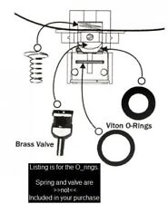 3 O-ring Set - Harley Davidson Fuel Line Quick Disconnect Leak Repair Kit Orings