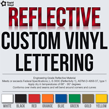 Custom Reflective Vinyl Lettering Decal Sticker Car Van Truck Trailer Banner 