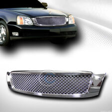 Fits 00-05 Cadillac Deville Chrome Mesh Front Hood Bumper Grill Grille Guard Abs