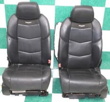 -bag 18 Escalade Black Leather Heated Cooled Power Memory Bucket Seats Pair