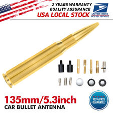 Universal 5.5 Screw Golden Car Bullet Style Antenna Aluminum Radio Fm Antena