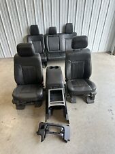 2011-2016 Ford F250 F350 Lariat Leather Front Rear Seats Wconsole Driver