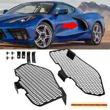 For Corvette C8 Parts Accessories Side Intake Mesh Grille Radiator Guards Alu