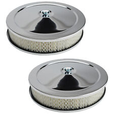 10 Chrome Air Cleaner Assembly 2 Barrel Carb 2-pack