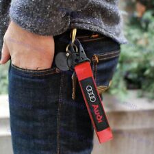 Universal Keychain Metal Key Ring Hook Strap Lanyard Nylon For Audi Brand New