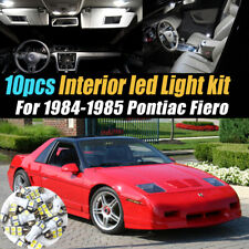 10pc Super White Car Interior Led Light Bulb Kit For 1984-1985 Pontiac Fiero