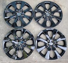 16 New Custom Gloss Black Hubcaps 4 Fits Toyota Corolla Matrix 61191bk
