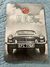 1969 Mgc Handbook British Leyland Motor Corp Limited Guide Booklet Rare Vtg