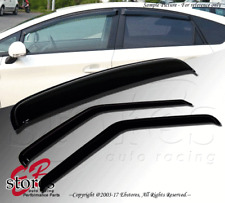 3pc Jdm Out-channel Visor Rain Top Deflector Combo For Toyota Yaris 2 Door 07-11