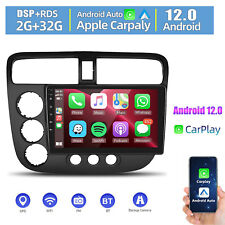 Android 12 Carplay For Honda Civic 2000-2005 Car Radio Gps Bt Fm Stereo Player