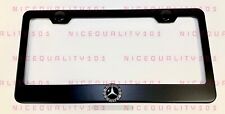 3d Mercedes Benz Amg Stainless Steel Black Finished License Plate Frame